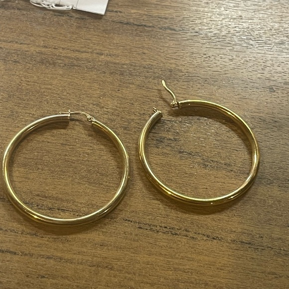 Goldmark 9ct Gold Hoops 30 Inner Diameter - Picture 2 of 5